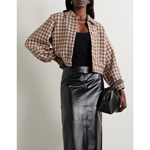 L'Agence Bridges Cropped Metallic Tweed Jacket size 6 - Picture 1 of 6